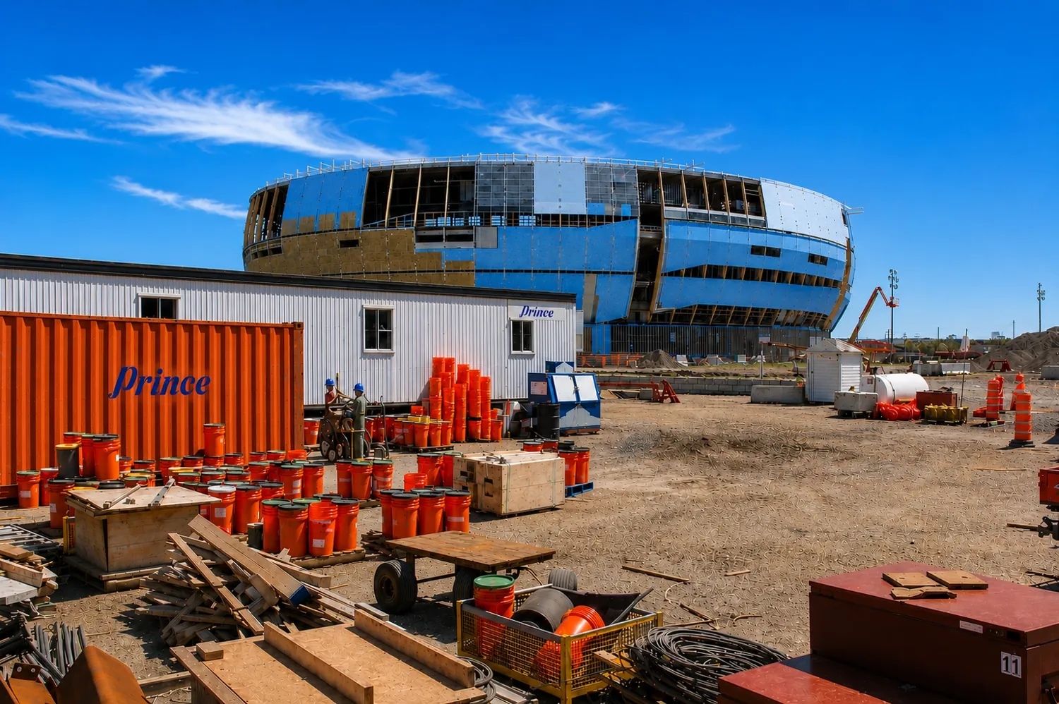 Construction trailer Colisée de Québec