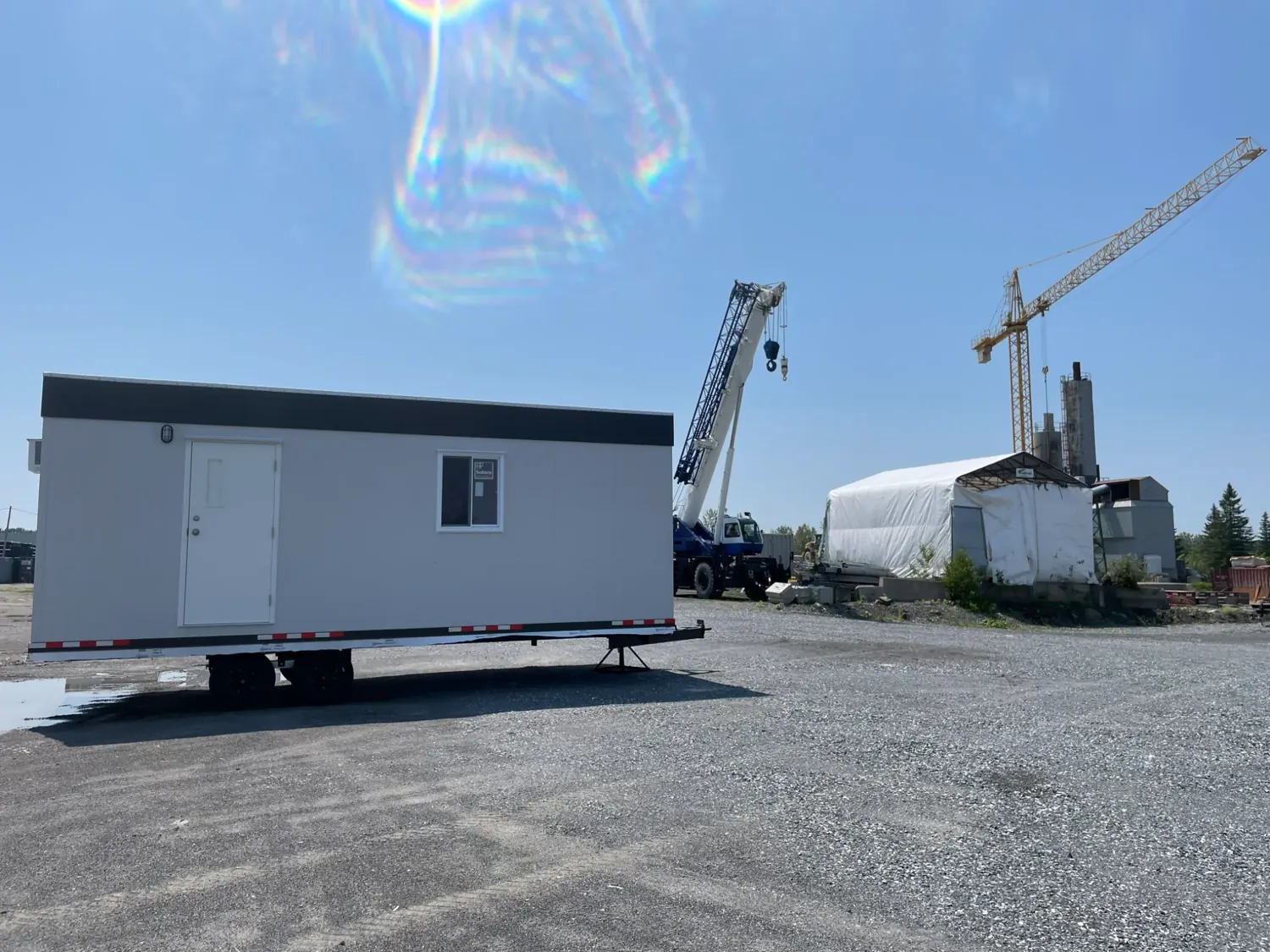 Complexe de dortoirs mobiles pour chantier au Québec