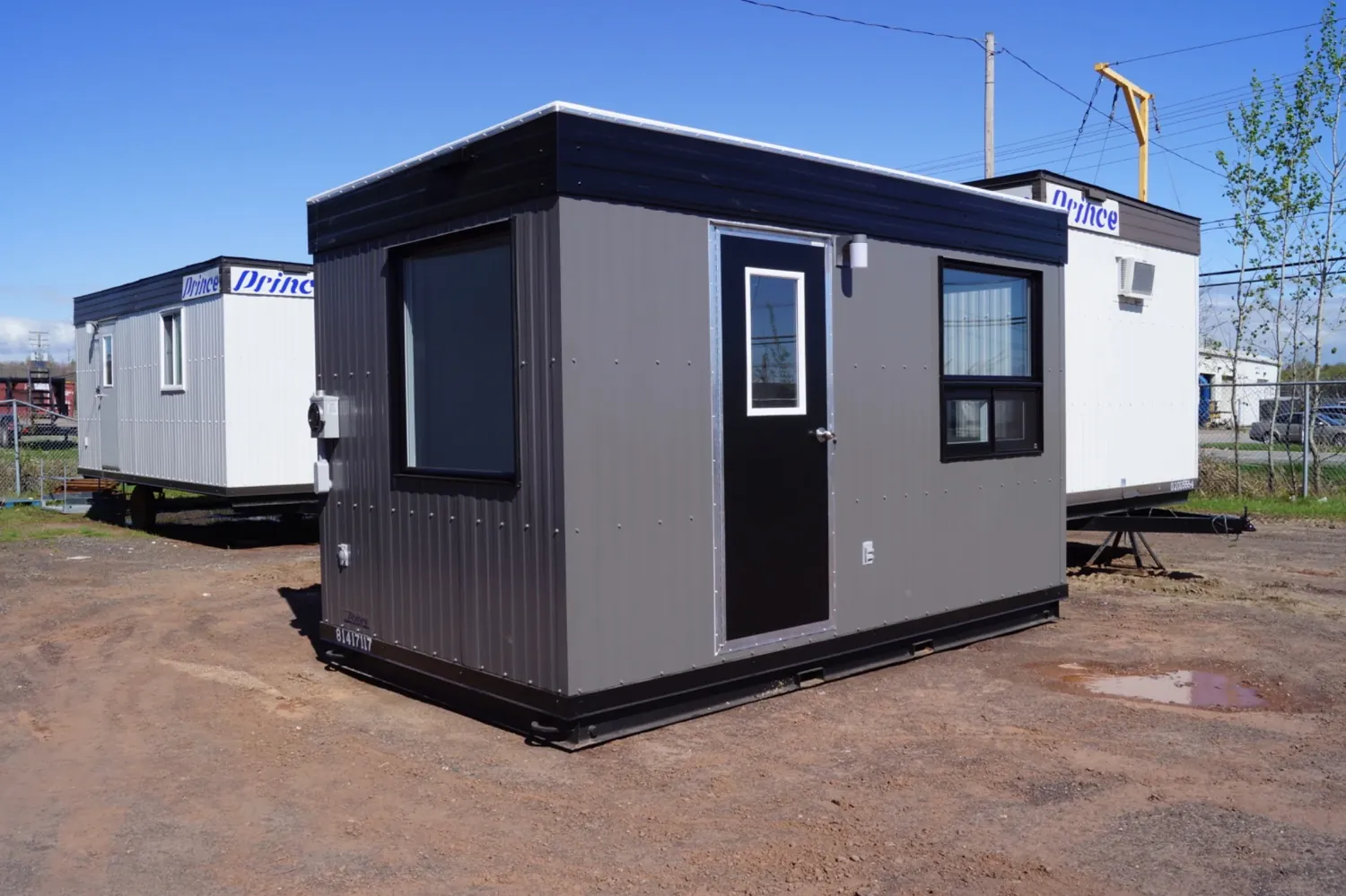 Modern construction site guardhouse