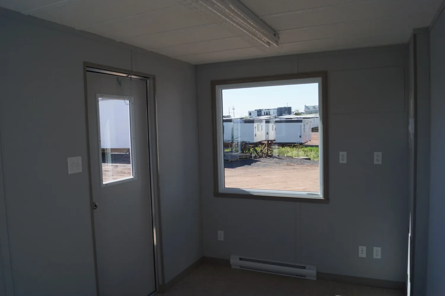 Bright interior of a guardhouse